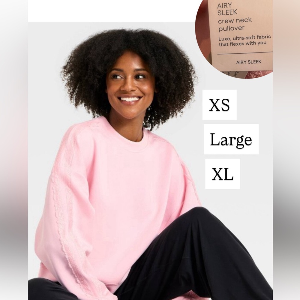 Women’s Pink Crewneck Sweater size XS • large • xl